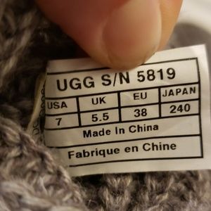 UGG Shoes - Ugg cable knit gray button boots UGG Shoes - Ugg cable knit gray button boots